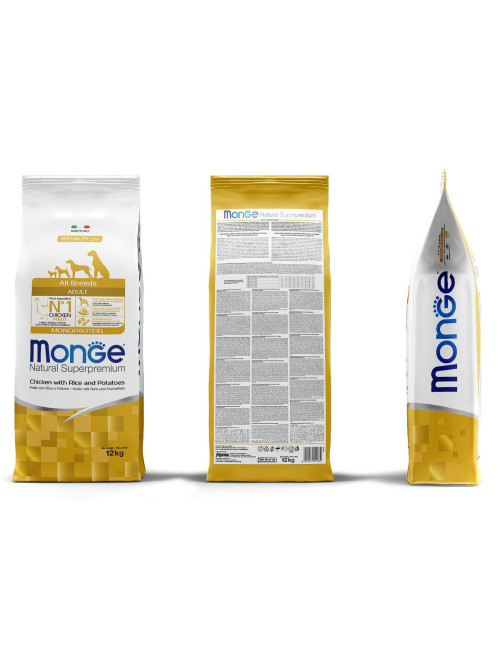 Monge Dog Speciality Adult Chicken сухой корм для взрослых собак всех пород с курицей, рисом и картофелем 12 кг