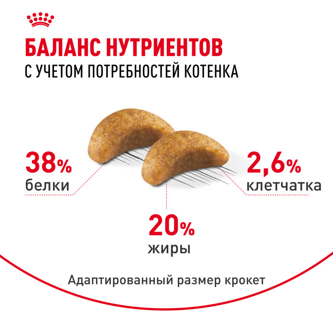 Royal Canin Kitten British Shorthair сухой корм для котят породы британская гладкошерстная - 400 г