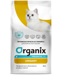 Organix Urinary сухой диетический корм для взрослых кошек при мкб, с курицей - 2 кг