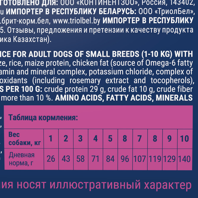 Брит Премиум Dog Adult Small Sensitive сухой корм для взрослых собак мелких пород при чувствительном пищеварении с индейкой, ягненком и рисом - 3 кг