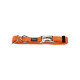 Нейлоновый ошейник Hunter Smart "ALU-Strong S" оранжевый с металлической застежкой для собак средних пород, обхват шеи 30-45 см, ширина 15 мм