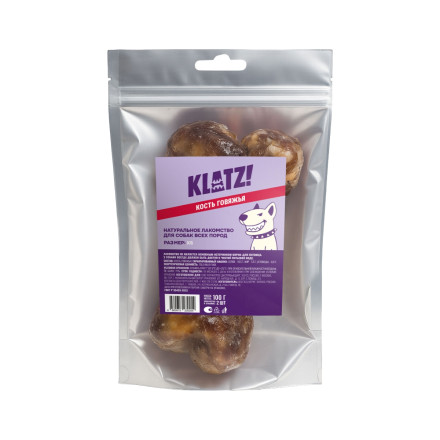 KLATZ! лакомство для взрослых собак всех пород &quot;Кость говяжья&quot; XS, 2 шт - 100 г
