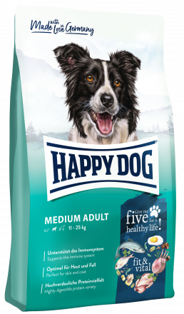 Happy Dog Fit &amp; Vital Medium Adult сухой корм для взрослых собак средних пород - 12 кг