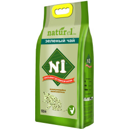 Наполнитель N1 Naturel Зеленый чай комкующийся для кошачьего туалета 17,5 л