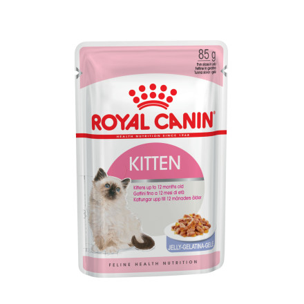 Royal Canin Kitten паучи для котят до 12 месяцев кусочки в желе - 85 г х 12 шт