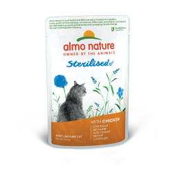 Almo Nature Functional Adult Cat Sterilised with Chicken консервы с цыпленоком для взрослых стерилизованных кошек - 70 г х 30 шт