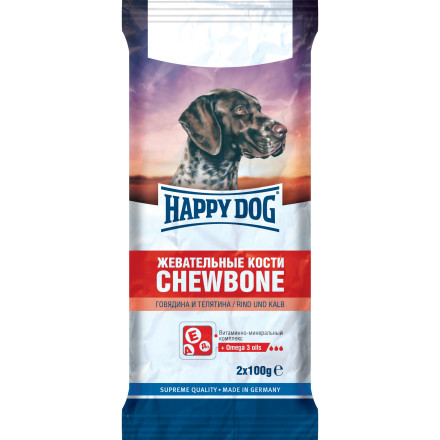 Happy Dog жевательные кости для взрослых собак - 200 г