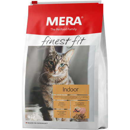 Mera Finest Fit Indoor сухой корм для взрослых кошек, живущих в помещении, с курицей - 4 кг
