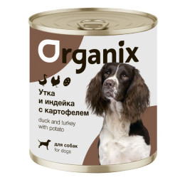 Organiх консервы для собак с уткой, индейкой и картофелем - 750 г х 6 шт