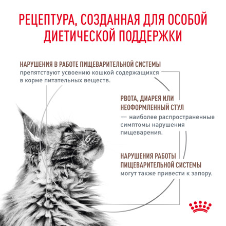 Royal Canin Gastrointestinal Fibre Response FR31 Feline сухой корм для кошек при нарушении пищеварения - 2 кг