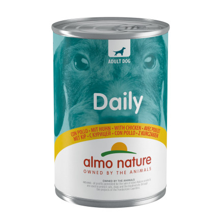 Almo Nature Daily with Chicken консервы для собак с курицей - 400 г х 24 шт