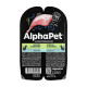 AlphaPet Superpremium влажный корм для кошек с чувствительным пищеварением кролик и черника, в ламистерах - 80 г х 15 шт