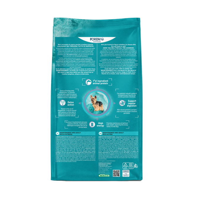 Forza10 Maintenance Adult Mini Pesce сухой корм для взрослых собак мелких пород с рыбой - 2 кг