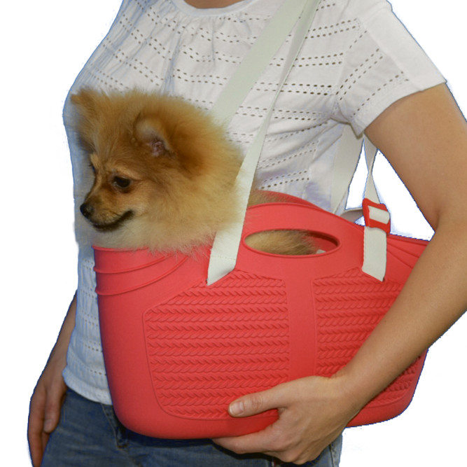 BAMA PET MIA сумка-переноска для собак мини-пород и кошек, 40x15x24 см, красная