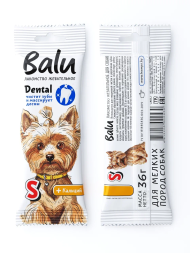 Балу лакомство жевательное Dental для собак мелких пород - размер S - 36 г