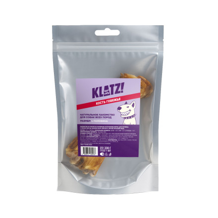 KLATZ! лакомство для взрослых собак всех пород &quot;Кость говяжья&quot; L половина, 1 шт - 330 г