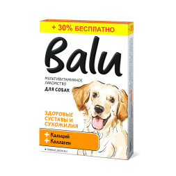 Балу мультивитаминное лакомство для собак, &quot;Здоровые суставы и сухожилия&quot; с кальцием и коллагеном - 130 таблеток