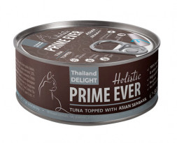 Prime Ever Holistic консервы для кошек Тунец с азиатским сибасом в желе - 80 г х 24 шт