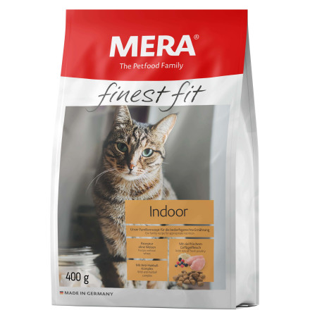 Mera Finest Fit Indoor сухой корм для взрослых кошек, живущих в помещении, с курицей - 400 г