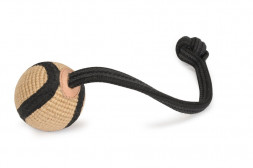 Camon игрушка для собак мяч джутовый для дрессировки с короткой ручкой, 7 см