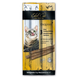 Edel Cat Light лакомство для кошек с избыточным весом колбаски с цыпленком и индейкой - 3 шт