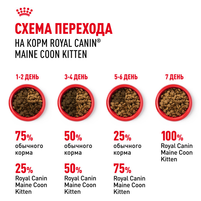 Royal Canin Maine Coon Kitten для котят породы мейн-кун в возрасте от 4 до 15 месяцев - 2 кг