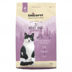 Chicopee CNL Cat Senior Best Age сухой корм для пожилых кошек с птицей - 1,5 кг