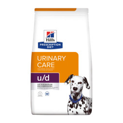 Hills Prescription Diet u/d диетический сухой корм для собак при уролитиазе, мочекаменной болезни (МКБ) и заболеваниях почек - 4 кг