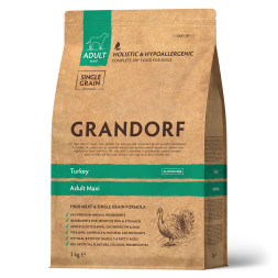 Grandorf сухой корм для взрослых собак крупных пород с индейкой - 3 кг