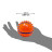 NERF игрушка для собак мяч с шипами из термопластичной резины, синий оранжевый - 9 см