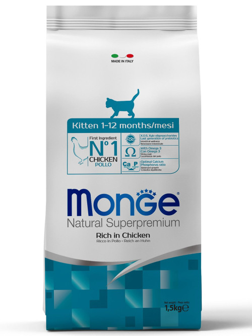 Monge Kitten сухой корм для котят с курицей 1,5 кг