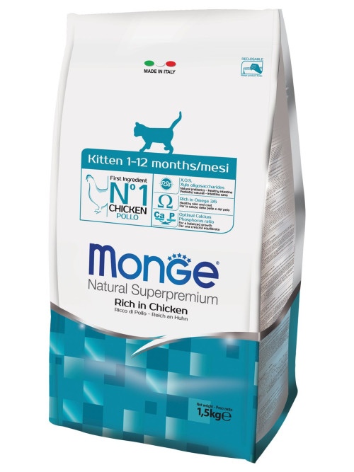 Monge Kitten сухой корм для котят с курицей 1,5 кг