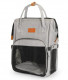 Camon рюкзак-переноска для кошек и собак "Pet" серый