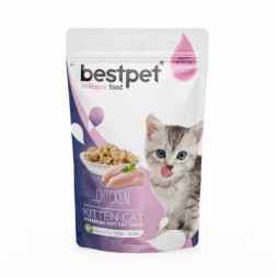 Bestpet With Chicken Kitten влажный корм для котят с курицей, в паучах - 85 г х 24 шт