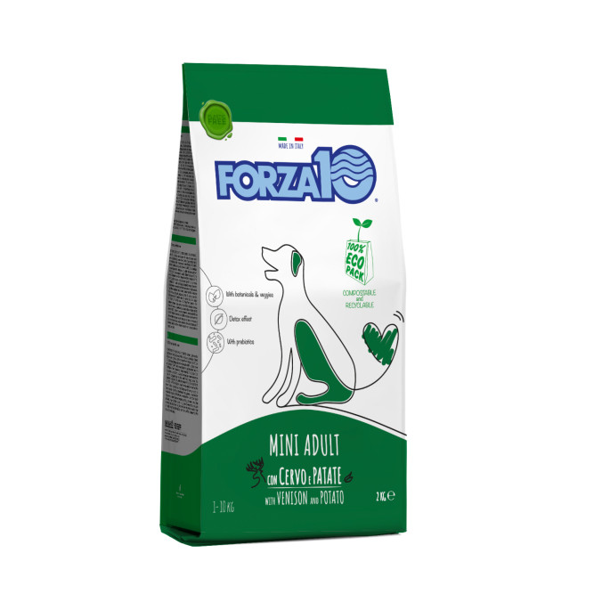 Forza10 Maintenance Mini Adult сухой корм для взрослых собак мелких пород с олениной и картофелем - 2 кг