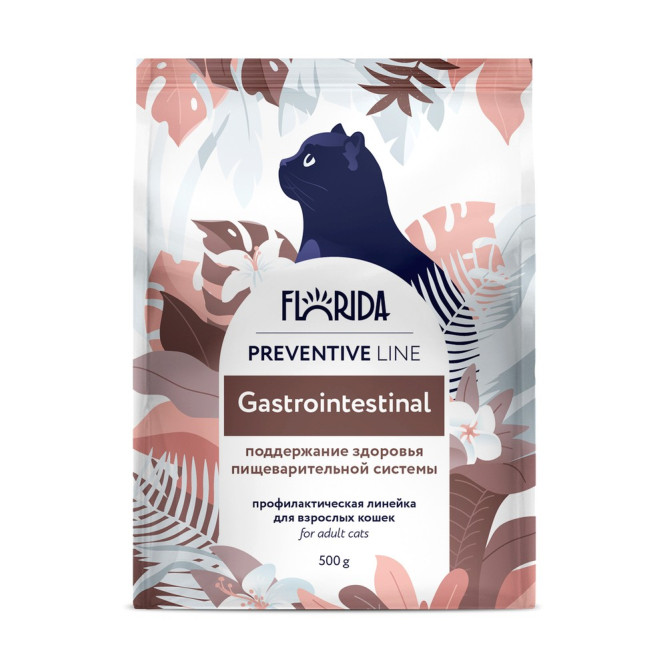 Florida Preventive Line Gastrointestinal сухой диетический корм для взрослых кошек при заболеваниях ЖКТ - 500 г