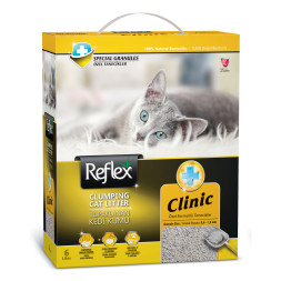 Reflex комкующийся наполнитель для кошачьих туалетов, с антибактериальным эффектом - 6 л (5,1 кг)