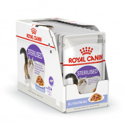 Royal Canin Sterilised паучи для стерилизованных кошек кусочки в желе - 85 г х 24 шт