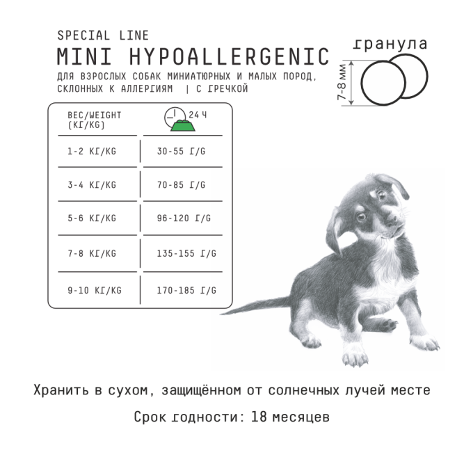 AJO Dog Mini Hypoallergenic сухой корм для взрослых собак миниатюрных и малых пород при аллергии и проблемах пищеварения, с индейкой и гречкой - 12 кг