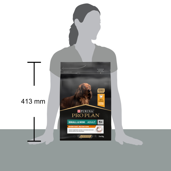 Pro Plan Adult Everyday Nutrition сухой корм для взрослых собак мелких и карликовых пород, с курицей - 3 кг