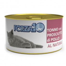 Forza10 Natural Tonno Prosciutto влажный корм для взрослых кошек с тунцом и куриной ветчиной  - 75 г х 24 шт