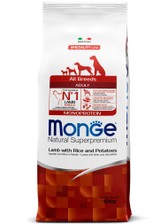 Monge Dog Speciality Adult Lamb сухой корм для взрослых собак всех пород с ягненком, рисом и картофелем - 12 кг