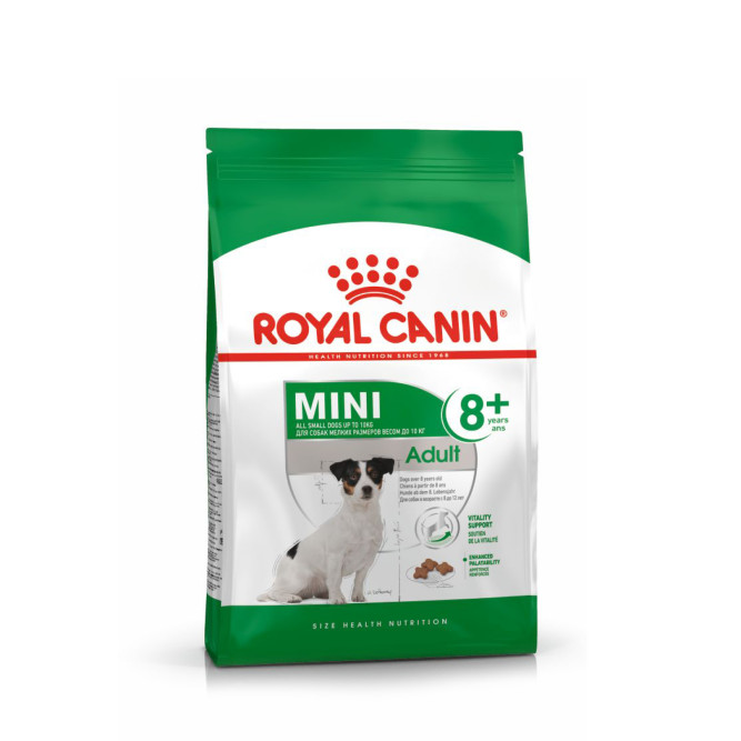 Royal Canin Mini Adult 8+ сухой корм для пожилых собак мелких пород старше 8 лет - 2 кг