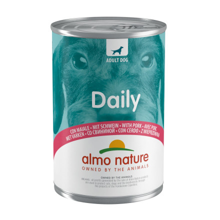 Almo Nature Daily with Pork консервы для собак со свининой - 400 г х 24 шт