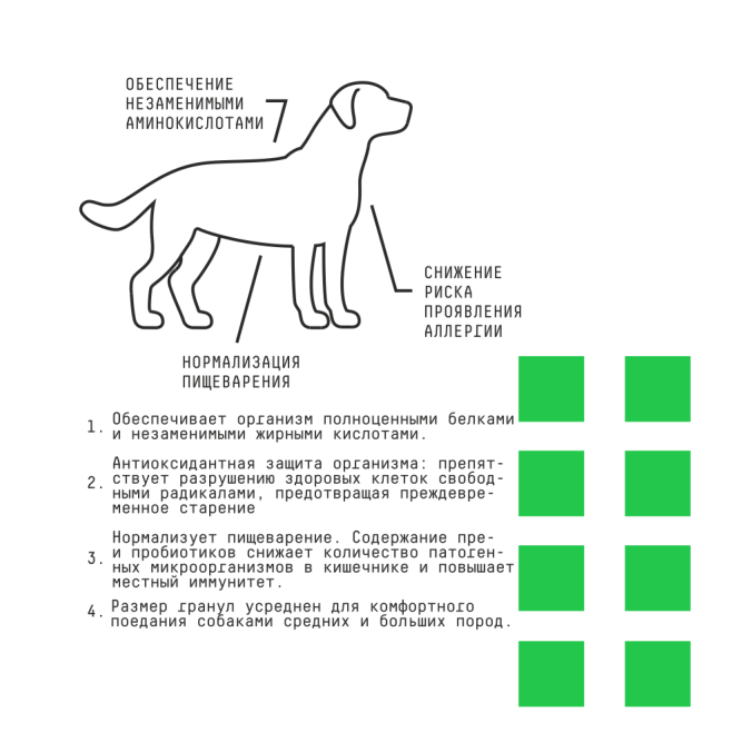 AJO Dog Hypoallergenic сухой корм для взрослых собак средних и крупных пород, при аллергии и проблемах пищеварения, с олениной и гречкой - 12 кг