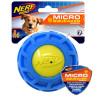 Изображение товара NERF Микро игрушка для собак рифленый мяч из термпопластичной резины, синий зеленый - 10 см