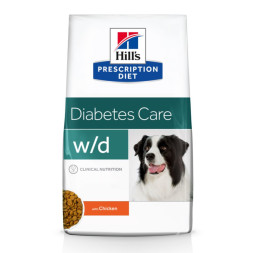 Сухой диетический корм для собак Hills Prescription Diet w/d Digestive/Weight/Diabetes Management при поддержании веса и сахарном диабете, с курицей -12 кг