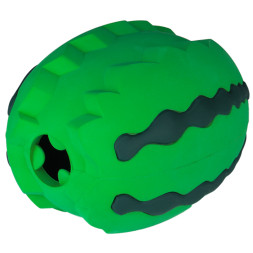Mr.Kranch игрушка для собак Арбуз, с ароматом курицы, зеленый, 15 см