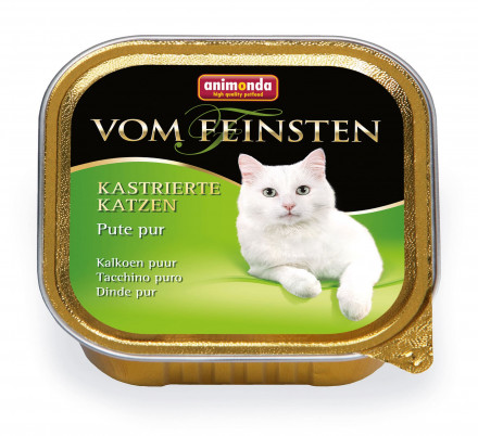 Animonda Vom Feinsten Sterilised влажный корм для стерилизованных кошек с отборной индейкой - 100 г (32 шт в уп)
