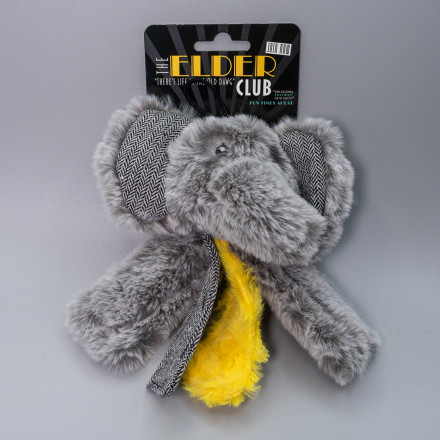 Elder Club игрушка для пожилых собак Слон мохнатый, 17 см
